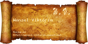 Wenzel Viktória névjegykártya